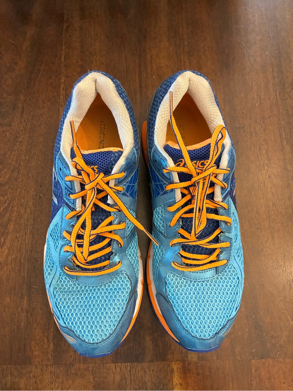 ASICS Women's GT-2000 3 Trail Running Shoe Women’s 10 Blue Orange Sneakers - Picture 2 of 6